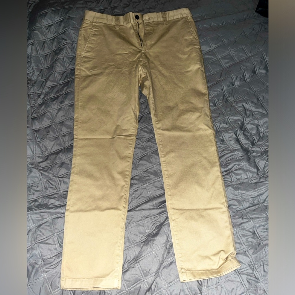 H&M Beige Skinny Cotton Chinos 33 x 30